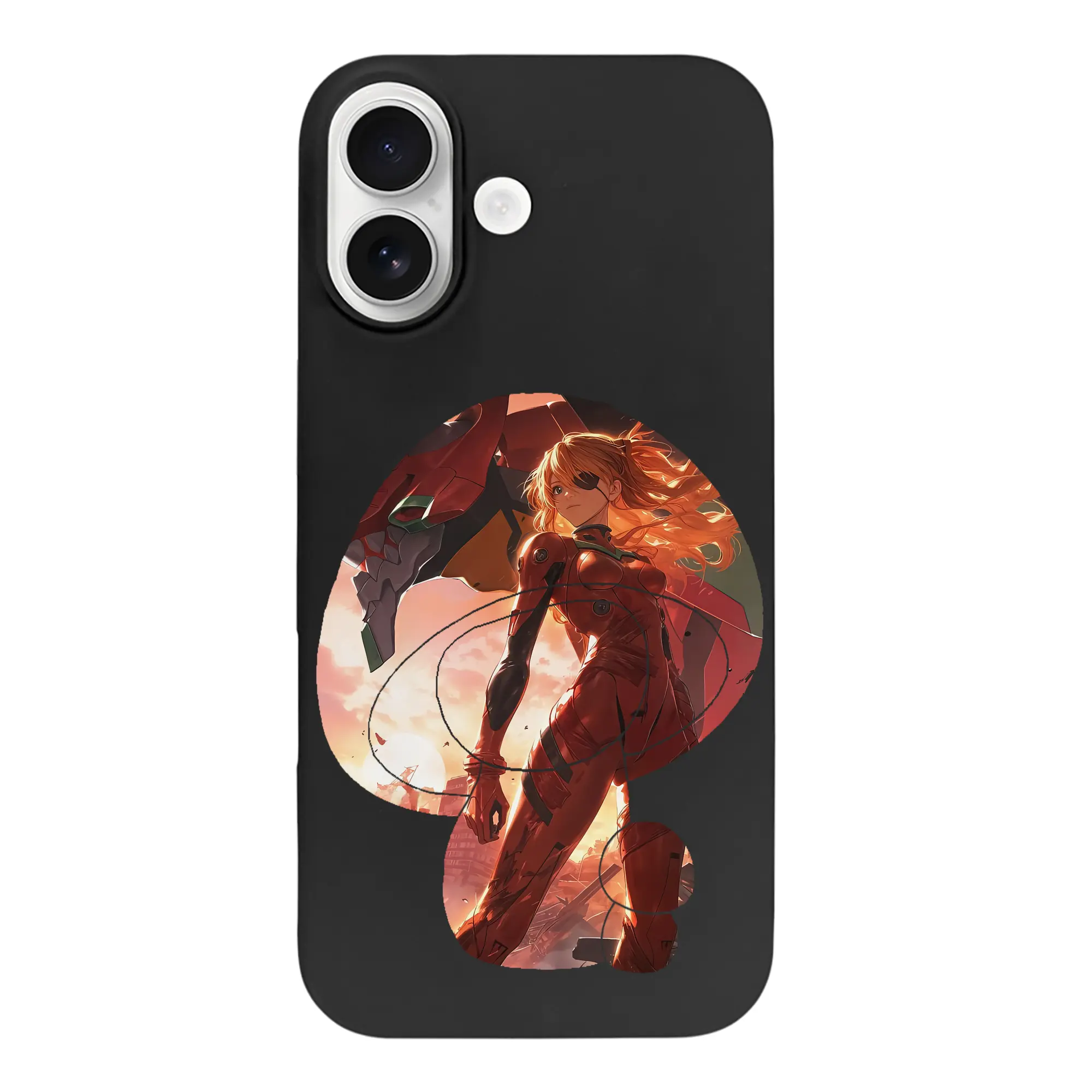 エヴァンゲリオン グッズ,アスカ·ラングレー - iPhone 17 シリーズ シリコンケース 薄型 耐衝撃 指紋防止 ソフトタッチカバー 精密フィット 傷防止 保護ケース iPhone 17/17 Air/17 Pro/17 Pro Max 対応